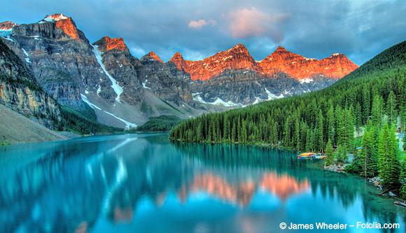 Kleinstadtidylle in den Rocky Mountains